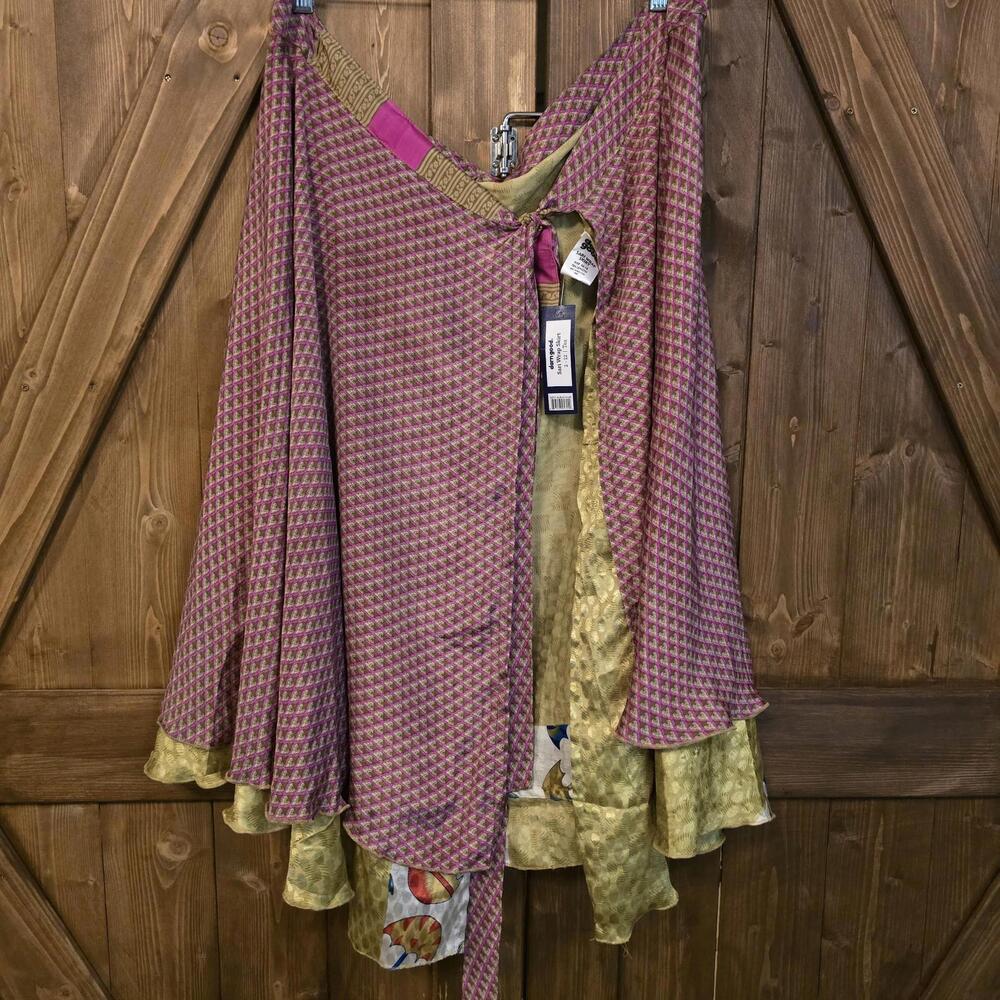 Darn Good Sari Wrap Skirt Size 2-12 Tea Length